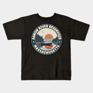 Aaron River Reservoir Massachusetts Kids T-Shirt